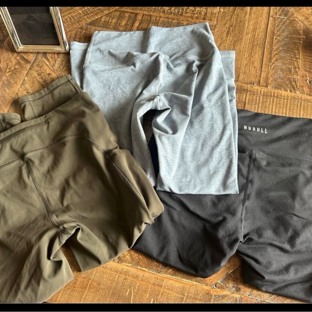 NOBULL FLEO Lululemon Women's Leggings - Olive, light blue, Black